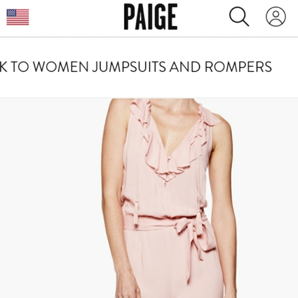 New With Tags Paige Palletta Jumpsuit